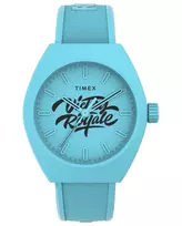 TIMEX Vyrų Lauko Laikrodis TW2W96900 40mm Kvarcinis Analoginis Ruda Odinė Juosta Juodas Ciferblatas
