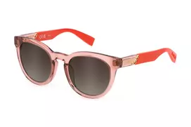 FURLA SFU687-510D48 Moteriški Akiniai nuo Saulės – Rudi Havana Acetato Rėmeliai, Gradientiniai Rudi Lęšiai, 51 mm