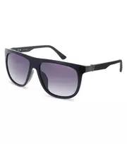 POLICE SPLN33M590Z42 Vyriški Akiniai nuo Saulės - Juodas Acetato Rėmelis, Pilki Polikarbonato Lęšiai, UV400 Apsauga, 59 mm Lęšio Plotis