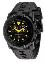 GLAM ROCK GR61112 Moteriškas Chronografo Laikrodis 46mm Juodas Silikonas