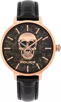 POLICE Moteriškas Laikrodis PL16032MSR-02 36mm Rožinis Auksas Nerūdijantis Plienas Tinklelis