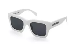 ZADIG & VOLTAIRE SZV421-500847 Moteriški Akiniai nuo Saulės, Juodas Acetato Rėmelis, Pilki Gradientiniai Lęšiai, 50/21/140 mm