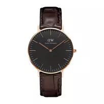 DANIEL WELLINGTON Classic Petite Moteriškas Laikrodis 36mm Rožinis Auksas Nerūdijančio Plieno Tinklelis DW00100140