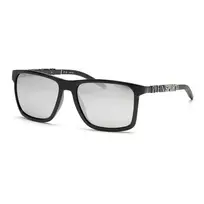 PHILIPP PLEIN SPORT SSP013-58Z42Z Vyriški Akiniai Nuo Saulės – Juodas Acetato Rėmelis, Pilki Polikarbonato Lęšiai, 58/17/145 mm