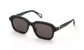 Moteriški ZADIG & VOLTAIRE akiniai nuo saulės SZV416-53092I Juodas acetato rėmelis Pilki gradientiniai lęšiai 53mm