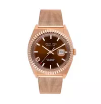 JASON HYDE MAN JH30005 Kvarcinis Laikrodis 40mm Mėlynas Ciferblatas Sidabrinis Nerūdijančio Plieno Tinklelis