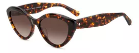 KATE SPADE moteriški akiniai nuo saulės JUNIGS086F5HA – juodas acetatinis rėmelis, pilki polikarbonatiniai lęšiai, 55/17/140 mm
