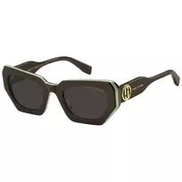THE MARC JACOBS Moteriški MARC851/S Akiniai nuo Saulės - Kačių Akies Acetato Rėmelis, Pilki Gradientiniai Lęšiai, 52mm