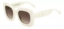 Kate Spade moteriški akiniai nuo saulės Josey kvadratiniai katės akies Havana acetatas rudi gradientiniai lęšiai 50mm