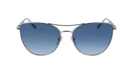 Longchamp LO134S-715 Moteriški Akiniai Nuo Saulės Auksinio Metalo Drugelio Formos Rėmeliu Rudais Gradientiniais Lęšiais 58mm