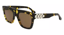 Victoria Beckham VB675S5220012 Moteriški Akiniai nuo Saulės, Juodas Acetato Rėmelis, Tamsiai Pilki Polikarbonatiniai Lęšiai, 52mm