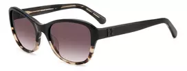 KATE SPADE Golda moteriški akiniai nuo saulės – kvadratinis acetatinis rėmas – rudi gradientiniai lęšiai – 56/20/135 mm