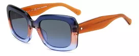 KATE SPADE Moteriški Bellamy kvadratiniai acetatiniai akiniai nuo saulės Havana Brown Gradient 52mm