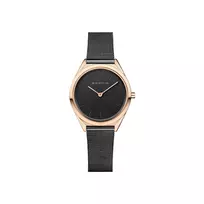 BERING Women's Classic Quartz Watch 17031-166 31mm Rose Gold Stainless Steel Mesh