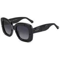 KATE SPADE Moteriški akiniai nuo saulės Josey - juodas acetatinis rėmelis, pilki gradientiniai lęšiai, 50 mm