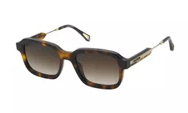 ZADIG & VOLTAIRE Moteriški drugelio formos akiniai nuo saulės SZV335530752 - Juodas acetato rėmelis, pilki polikarbonato lęšiai, UV400 apsauga