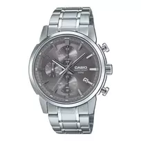 CASIO MTPE510D8AVDF Vyriškas analoginis kvarcinis laikrodis 42mm nerūdijantis plienas pilkas ciferblatas