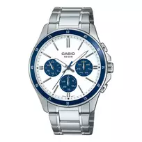 CASIO MTP1374D7A2VD Vyriškas analoginis kvarcinis laikrodis 47mm Nerūdijantis plienas