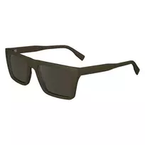 Lacoste L6009S-275 Vyriški stačiakampiai akiniai nuo saulės – Havana acetato rėmelis, rudi polikarbonato lęšiai, UV400 apsauga