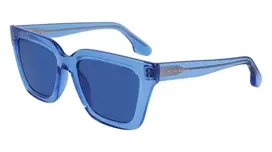 Victoria Beckham VB644S-320 Moteriški Akiniai nuo Saulės Tamsiai Havana Acetato Rėmelis Rudas Gradientinis Lęšis 53mm