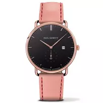 PAUL HEWITT Grand Atlantic Line Vyriškas Laikrodis PHTGARB24M 42mm Juodas Ciferblatas Odinis Dirželis