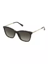 NINA RICCI Moteriški Saulės Akinių Modelis SNR267-5403KU Havana Brown Gradient Butterfly Acetate 54mm