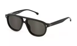 LOZZA SL4330-550D80 Unisex Akiniai - Havana Acetato Rėmelis, Rudos Gradientinės Polikarbonato Lęšiai, 55/18/145 mm