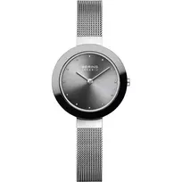 Bering Women's Classic Quartz Watch 29mm Rose Gold Brown Milanese Mesh