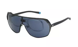 FILA SFI125990627 Vyriški sportiniai akiniai nuo saulės – juodas rėmelis, dūminiai lęšiai, UV400