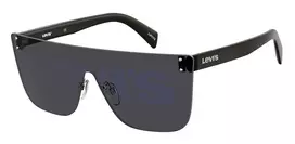 LEVIS Unisex Sunglasses LV1001SKB7J98 - Juodas rėmelis, pilki lęšiai, UV400 apsauga