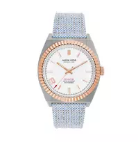 JASON HYDE Moteriškas analoginis kvarcinis laikrodis JH20015 sidabrinis nerūdijantis plienas 36mm