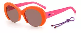 M MISSONI Moteriški Akiniai nuo Saulės MMI0071S09Z Juodi Pilki Geometriniai Acetatas 52mm