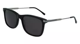 Lacoste L960S Vyriški kvadratiniai akiniai nuo saulės – Juodas rėmelis, žali lęšiai 56/18/140 mm UV400