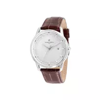 Pierre Cardin Vyriškas Laikrodis CLC.6000 43mm Nerūdijančio Plieno Korpusas Juodas Odinis Dirželis