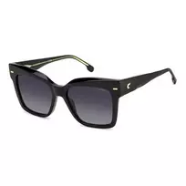 CARRERA Moteriški stačiakampiai akiniai nuo saulės CARRERA3037S8 - Juodas rėmelis, pilki lęšiai, 54 mm