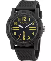 Nautica Pacific Beach Men's Quartz Analog Watch NAPATS303 Blue Silicone 42.5mm