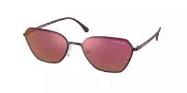 Michael Kors Adrianna IV Unisex Square Sunglasses MK1081-1125D0 56/18/140 mm Transparent Brown
