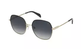 TOUS moteriški akiniai nuo saulės STO439560301 - kvadratinis acetatinis rėmelis, UV400 apsauga, 56 mm lęšiai