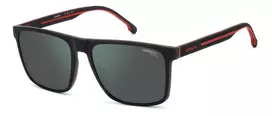 Carrera 8064S-0OIT-Q3 Vyriški stačiakampiai akiniai nuo saulės Juodi/Pilki 57mm