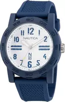 Nautica NAPATS301 Vyriškas Kvarcinis Analoginis Laikrodis 42.5mm Mėlynas Ciferblatas Silikoninis Dirželis