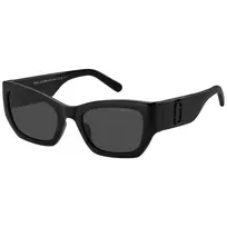 Moteriški akiniai nuo saulės THE MARC JACOBS MARC723S807 - Juodas acetatinis rėmas, pilki polikarbonatiniai lęšiai, 53 mm