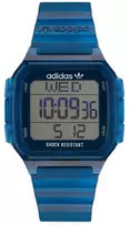 Adidas Project Two Vyriškas Skaitmeninis Kvarcinis Laikrodis AOST22552 48mm Juodas Silikonas
