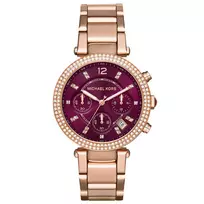 Michael Kors Parker Moteriškas Laikrodis MK6264 39mm Rožinis Auksas Nerūdijantis Plienas