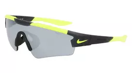 Nike Cloak vaikiški akiniai nuo saulės - juodas rėmelis, pilki lęšiai - 57/20/115 mm