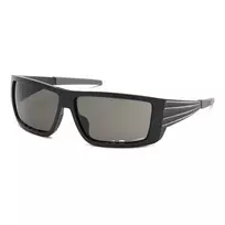 Philipp Plein Sport SSP003-640U28 Vyriški kvadratiniai acetatiniai akiniai nuo saulės pilki 64mm