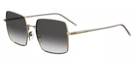 LOVE MOSCHINO Moteriški Akiniai nuo Saulės MOL022S0009O Juodi Pilki 56mm
