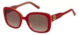MARC JACOBS moteriški akiniai nuo saulės MARC625SC9A - juodas acetato rėmelis, pilki gradientiniai lęšiai, 54/21/140 mm
