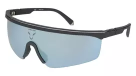 POLICE SPLA28999U5X Aviator akiniai vyrams, juodas metalinis rėmelis, pilki lęšiai 99mm