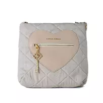 Laura Ashley Women's Dixicream Shoulder Bag Cream Faux Leather 24x24x9 cm