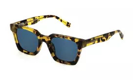 STING SST476-490781 Unisex stačiakampiai akiniai nuo saulės – pilki lęšiai, acetatinis rėmelis